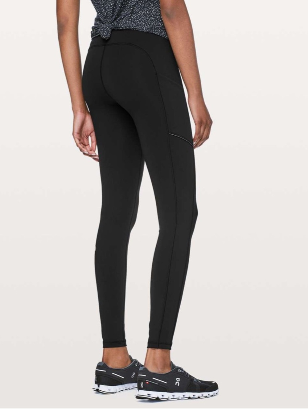 Lululemon Speed Up Tight 28" *Luxtreme Black Mid-rise Full Length Pockets Size 4